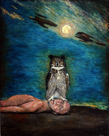 Nocturnal Awakening oil on canvas enlarged